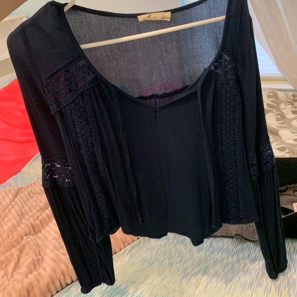 Hollister long sleeve flowy top